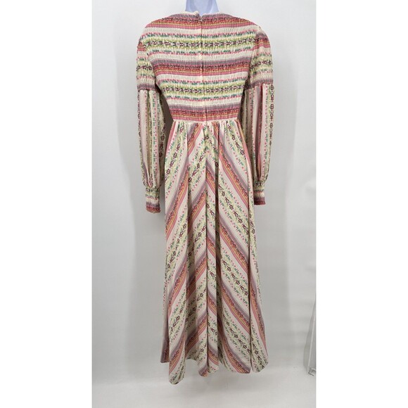 Vtg YOUNG INNOCENT Arpeja Victorian  Puffy S Preach  Prairie Cottagecore Maxi XS - Picture 8 of 15